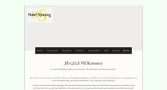 Desktop Screenshot of hotelsporting.ch