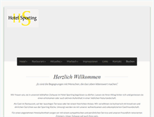Tablet Screenshot of hotelsporting.ch
